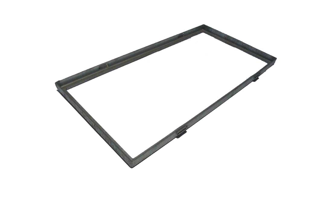 Zarge für Baunorm Gitterroste * R 1000 x 500 x 32 mm feuerverzinkt