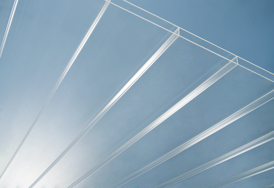 Acrylglas-Stegdoppelplatten farblos 16 mm, VERTICA "No Drip"