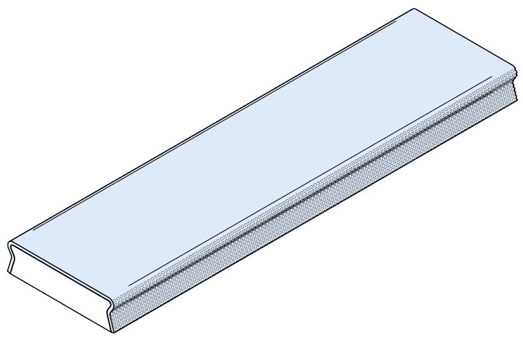 Trapezblechbefestigungsschiene sv HTU-S 100/25/3-Länge 300 cm mit Schaum-