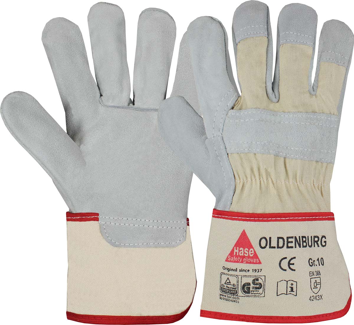 HASE Arbeitshandschuh "Oldenburg" Nr. 212100, VPE: 12 PA