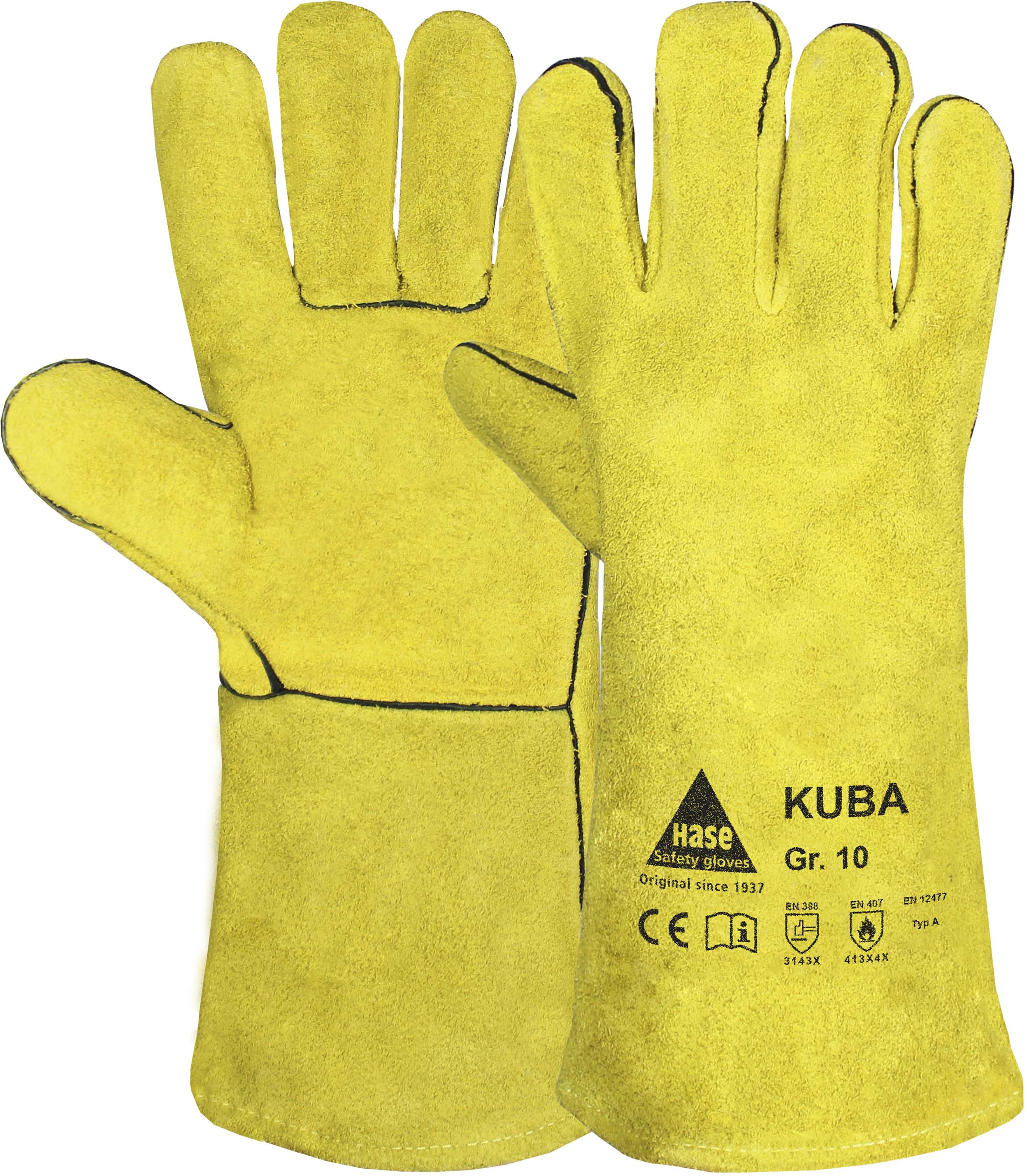 HASE Schweißerhandschuh "Kuba I" Nr. 302020, VPE: 6 PA