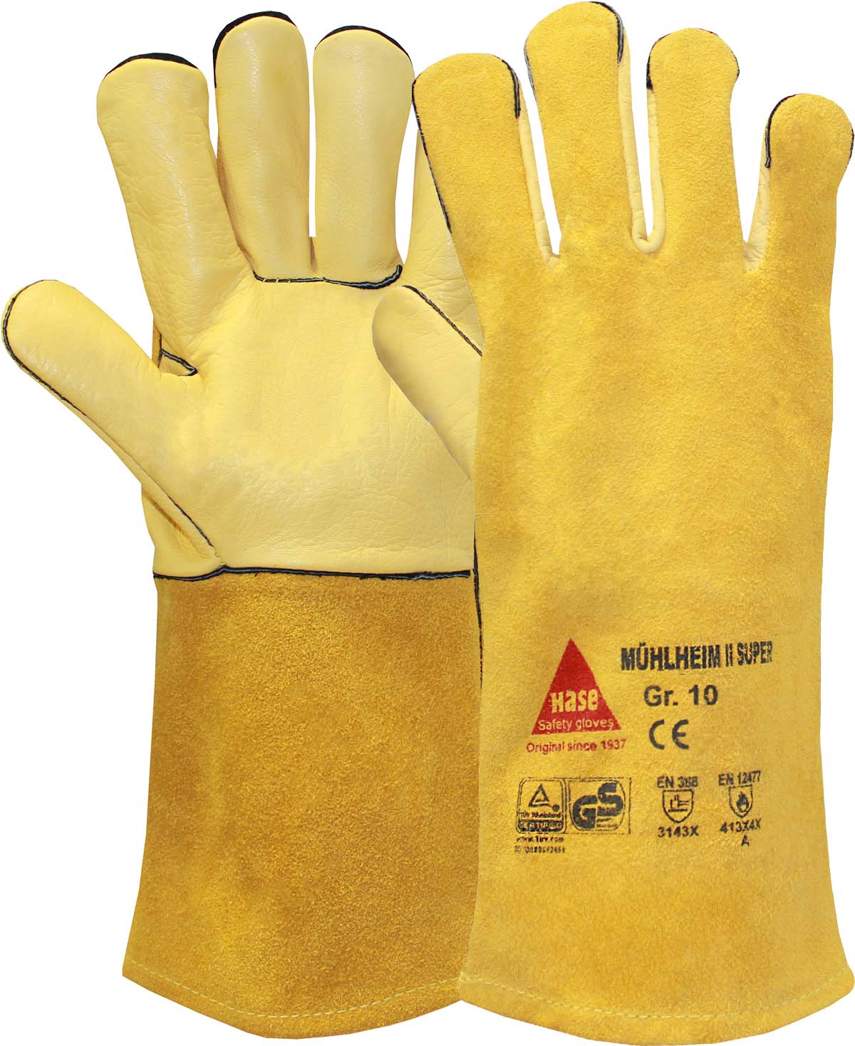 HASE Schweißerhandschuh "Mühlheim II-Super" Nr. 301110, VPE: 6 PA