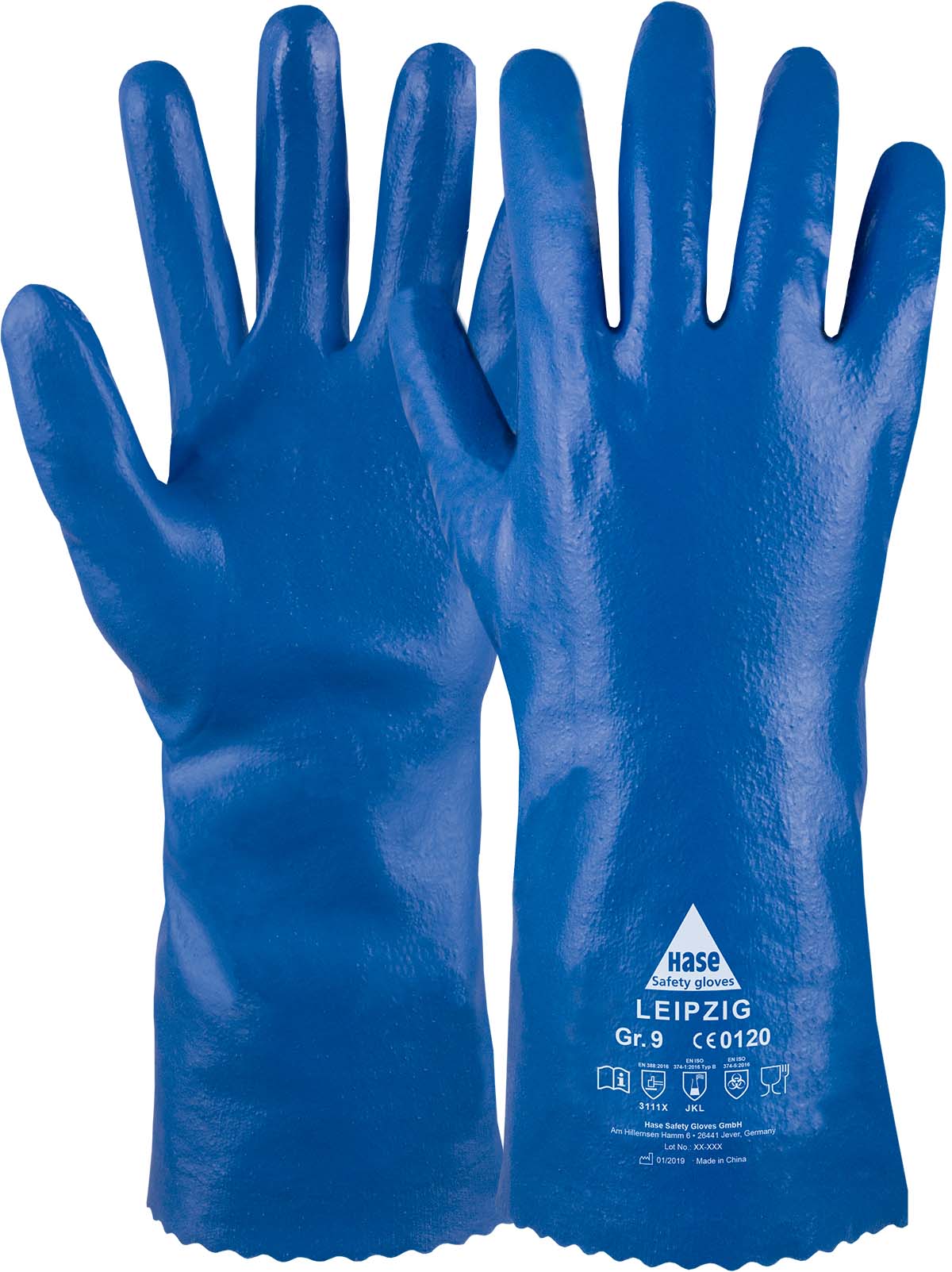 HASE Chemikalienschutzhandschuh "Leipzig" Nr. 904400, VPE: 10 PA