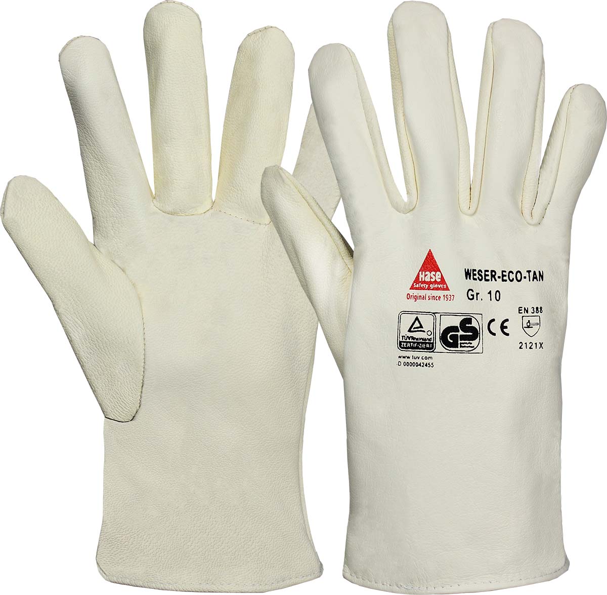 HASE Arbeitshandschuh "Weser Eco-Tan short" Nr. 6522028, VPE: 10 PA