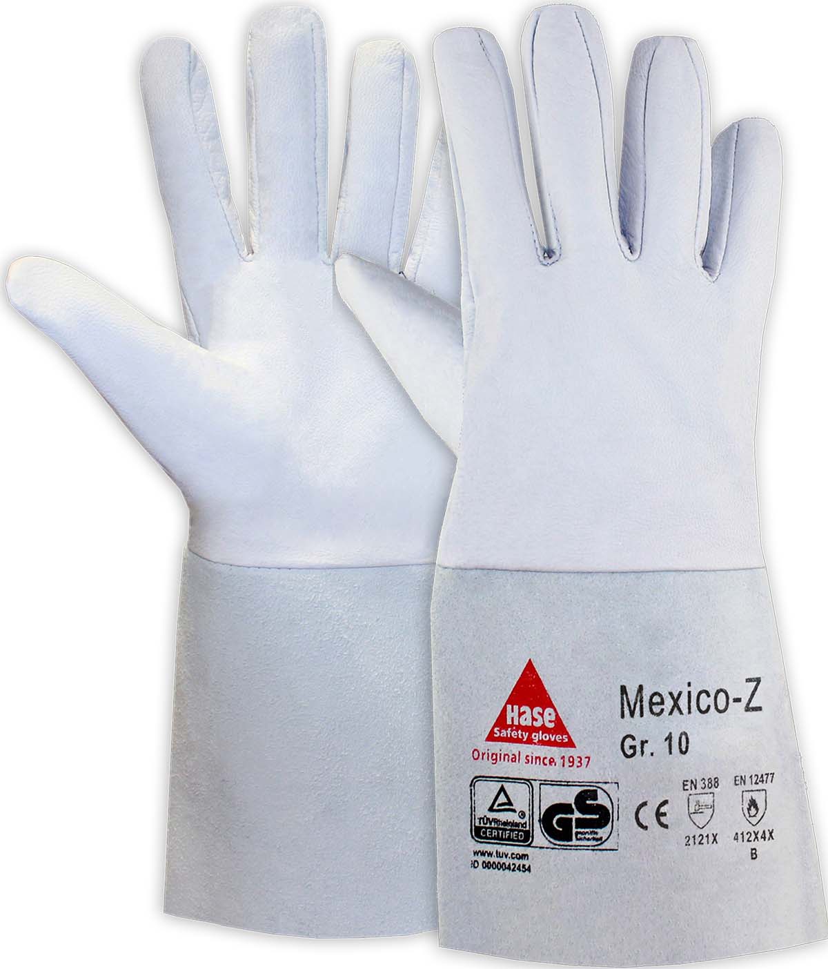 HASE Schweißerhandschuh Flügeldaumen "Mexico-Z" Nr. 403500, VPE: 10 PA