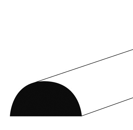Flachhalbrundstahl S235JR 30 x 10 mm