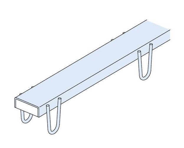 Trapezblechbefestigungsschiene fvz HTU 60/22/3-D2-Länge 300 cm