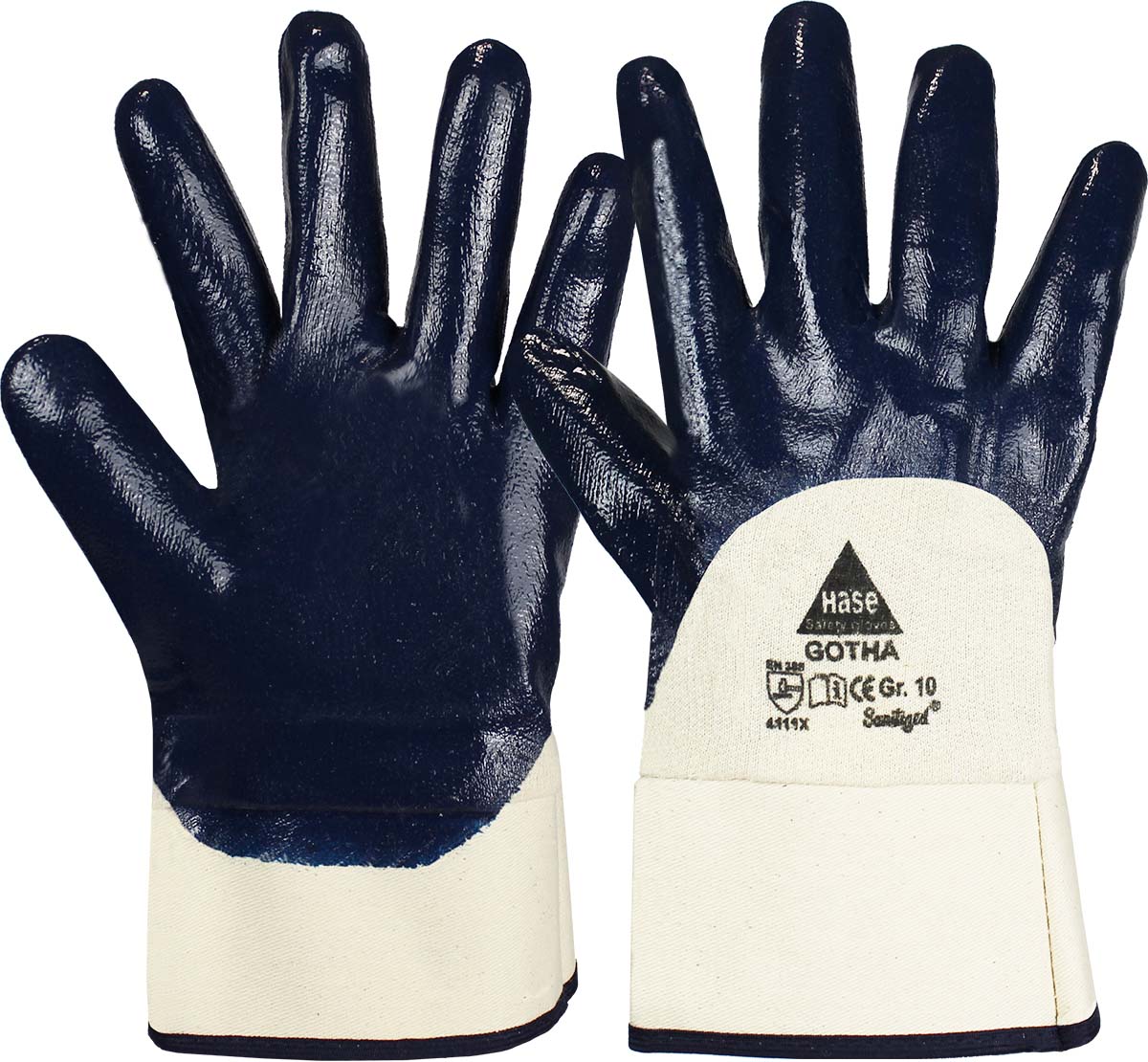 HASE Nitril-Arbeitshandschuh "Gotha" Nr. 903100, VPE: 12 PA