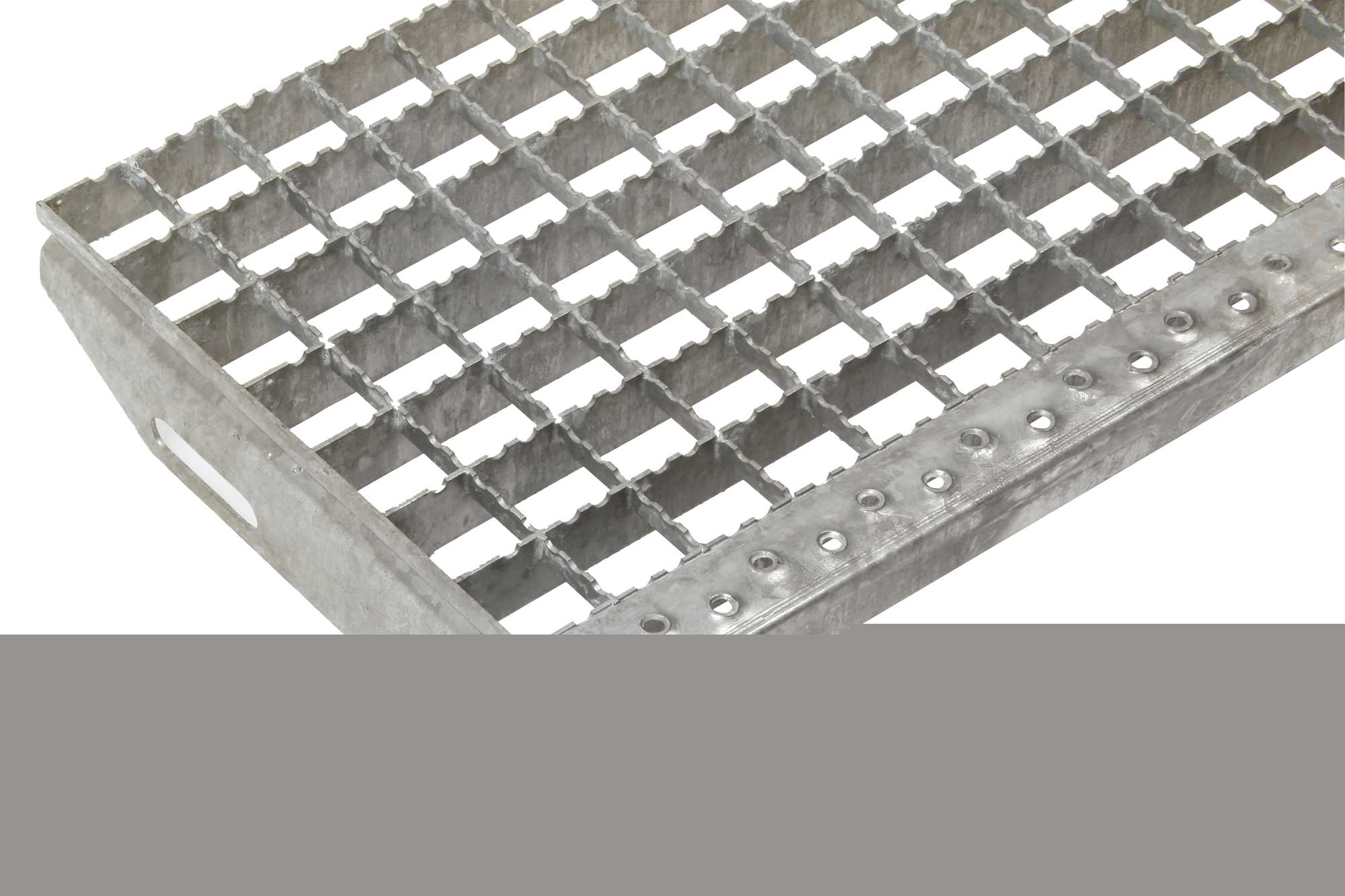 Press-Gleitschutz-Industrierost-Stufen MW 30 x 30 TS 30 x 2 mm  600 x 270 mm
