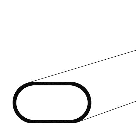 Flachovalrohr E220+CR1, S2 38 x 20 x 2 mm 