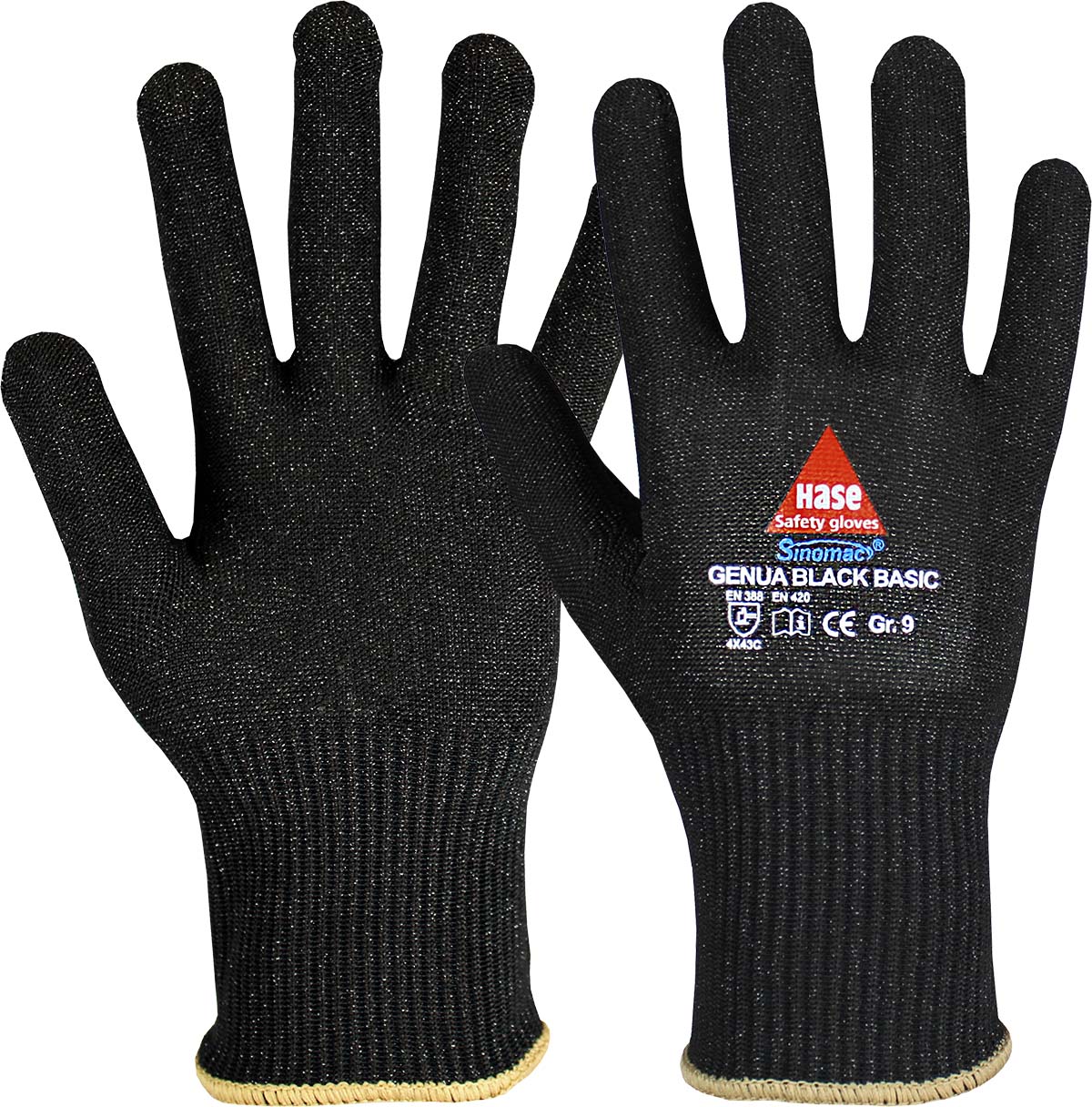 HASE Montagehandschuh "Genua Black Basic" Nr. 508506, VPE: 10 PA