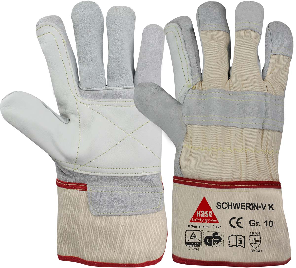 HASE Arbeitshandschuh "Schwerin-V K" Nr. 21217K, VPE: 12 PA
