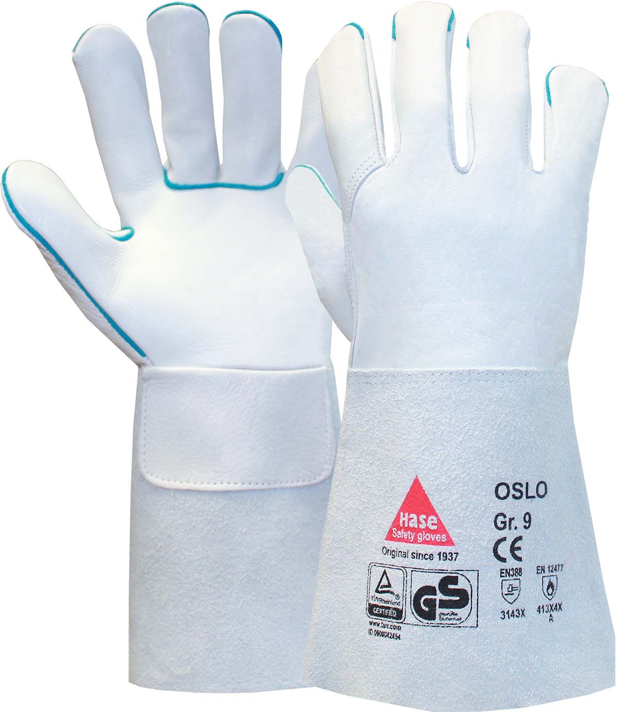 HASE Schweißerhandschuh "Oslo" Nr. 100500, VPE: 6 PA
