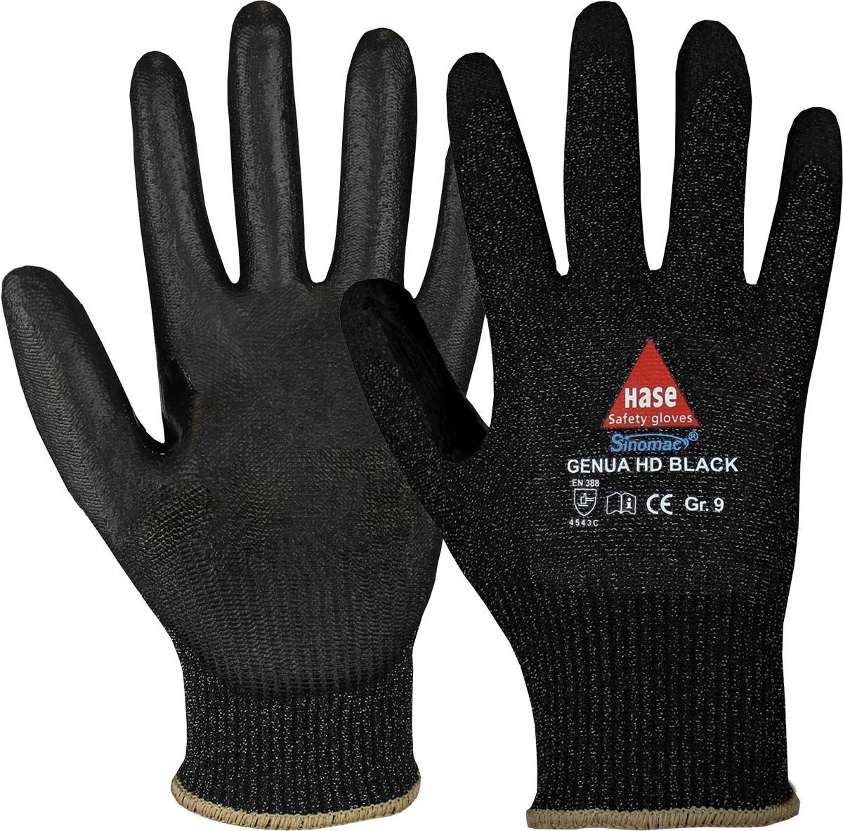 HASE Montagehandschuh "Genua HD Black" Nr. 508507, VPE: 10 PA