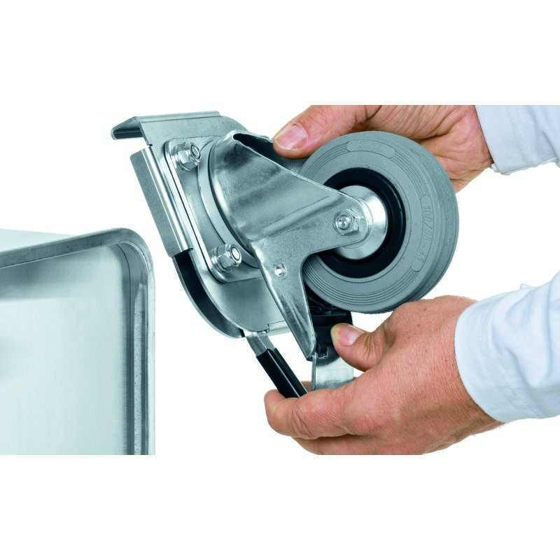 ZARGES Clip-On Rollen, Satz Bockrollen 2 Bockrollen Ø 100 mm