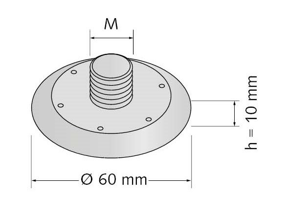Halfen Nagelteller Kunststoff für Muffenstab Durchmesser 12 mm