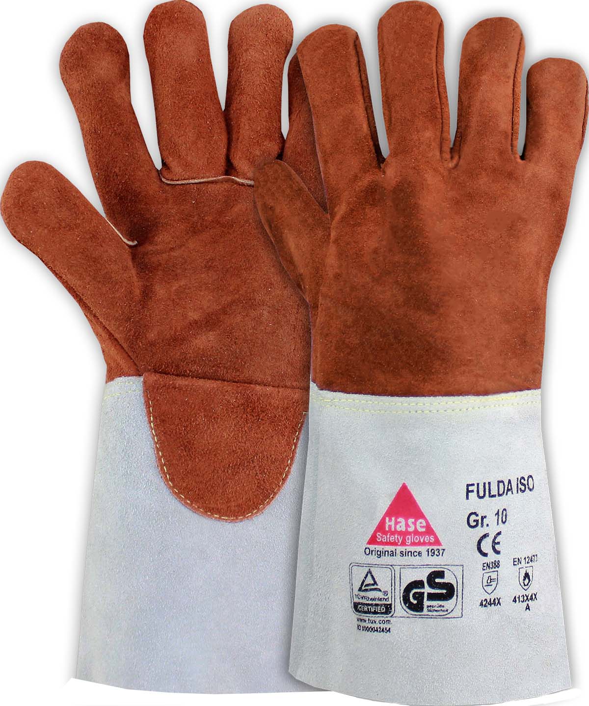 HASE Schweißerhandschuh "Fulda-Iso" Nr. 366220, VPE: 6 PA