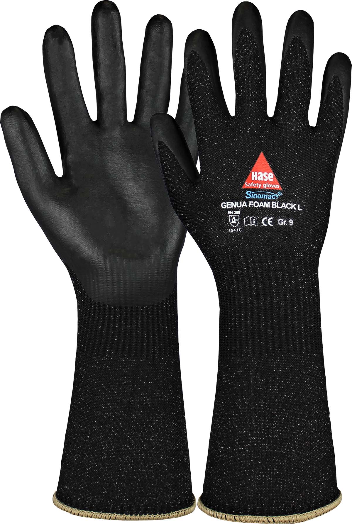 HASE Montagehandschuh "Genua Foam Black L" Nr. 508510, VPE: 10 PA