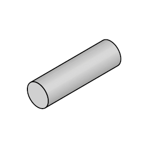 Vollstab PC natur d= 70 x 3000 mm