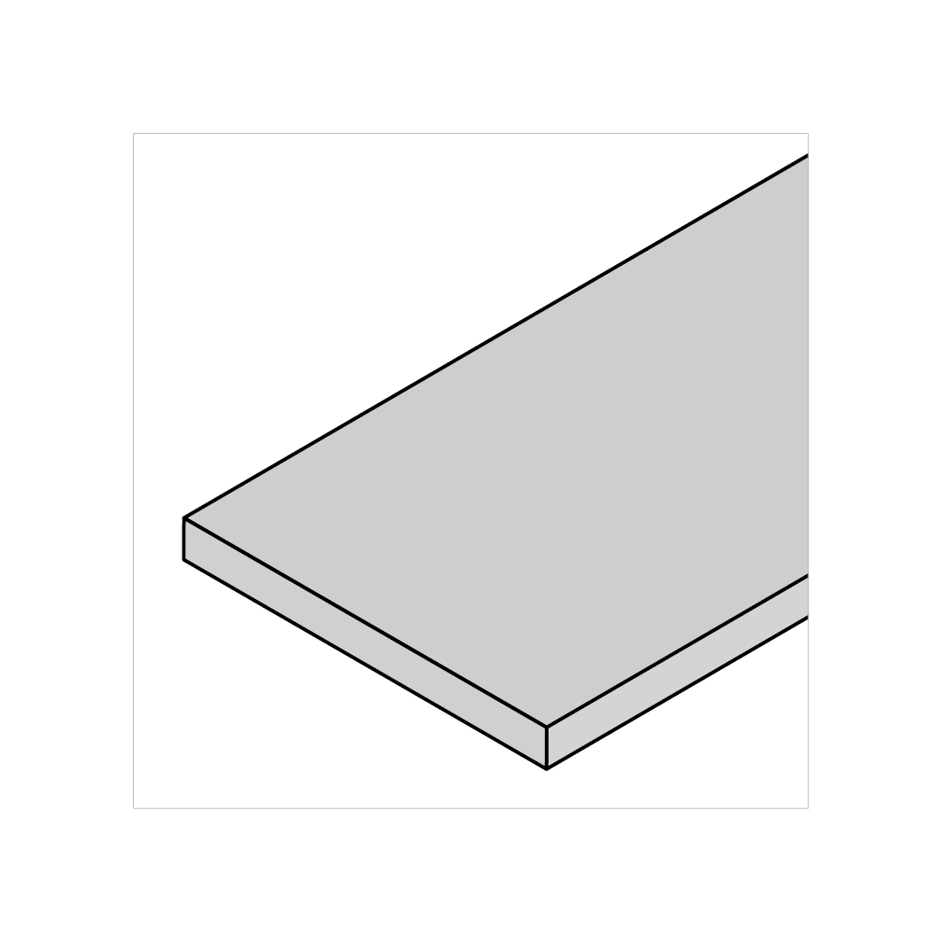 Alu Verbundplatte beidseitig silber 0,25 4 mm x 1500 mm x 3050 mm